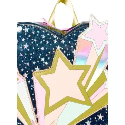 Blauwe hartvormige rugzak met sterren