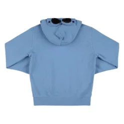 Blauwe hoodie met brilapplicatie
