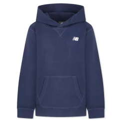 Blauwe hoodie met geborduurd logo