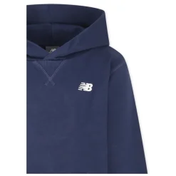 Blauwe hoodie met geborduurd logo
