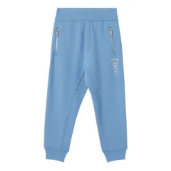 Blauwe joggingbroek met applicatie
