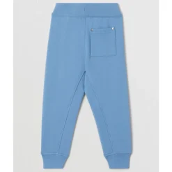 Blauwe joggingbroek met applicatie