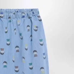 Blauwe Katoen Elastaan Broek