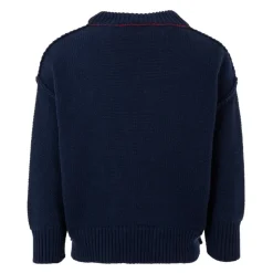 Blauwe Katoen Wol Trui