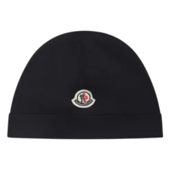 Blauwe Katoenen Beanie met Logo