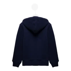Blauwe Katoenen Hoodie met Logo