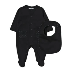 Blauwe Kids Romper Bodysuit Slabbetje Set