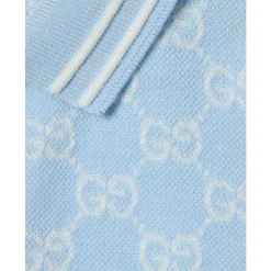 Blauwe Kinderjurk Katoen Piqué Set