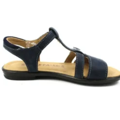 Blauwe Meisjes Sandalen van Veloursleer