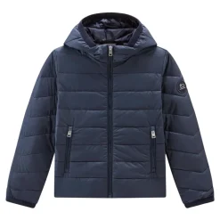 Blauwe Melton Sundance Hoodie Jas