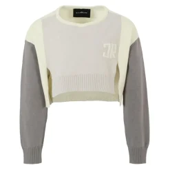 Blauwe Multicolor Trui met Lurex Logo