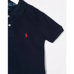 Blauwe Polo Pony Motif T-shirt