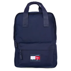 Blauwe Stoffen Rugzak met Logopatch