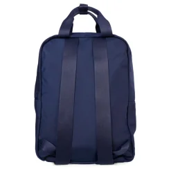 Blauwe Stoffen Rugzak met Logopatch