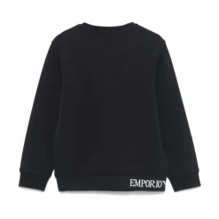 Blauwe Sweater met Logo Crew Neck