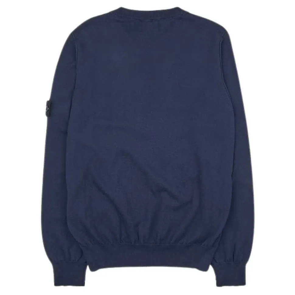 Blauwe Sweater met Logo Detail