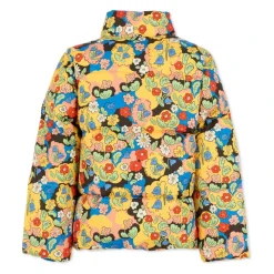 Bloemen gewatteerde donsjack