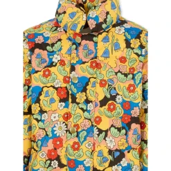 Bloemen gewatteerde donsjack