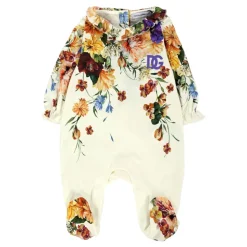 Bloemen Romper Hoed Slabbetje Set