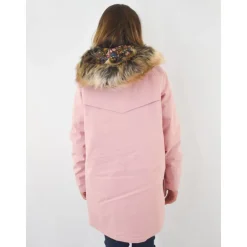 Bontkraag Lange Jas Dubbele Sluiting