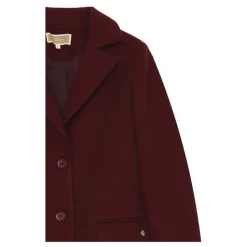 Bordeaux Korte Jas Elegante Winterstijl