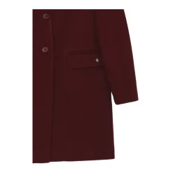 Bordeaux Korte Jas Elegante Winterstijl
