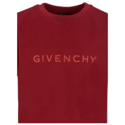 Bordeauxrood T-shirt met korte mouwen