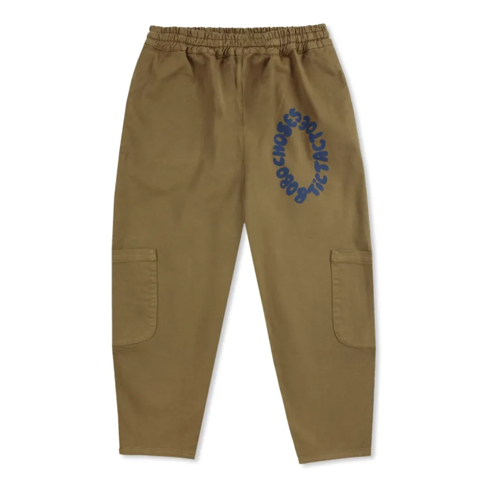 Broek met bedrukt logo