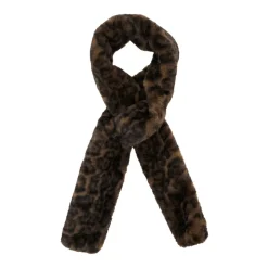 Bruin Sjaal met Luipaardmotief Vrouw