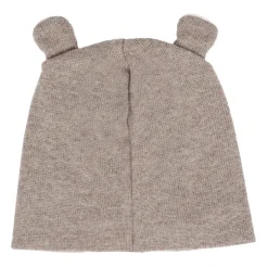 Bruine Gebreide Wollen Baby Muts
