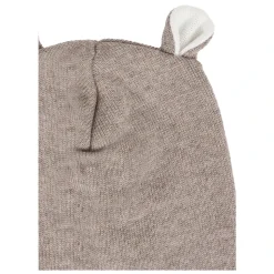 Bruine Gebreide Wollen Baby Muts