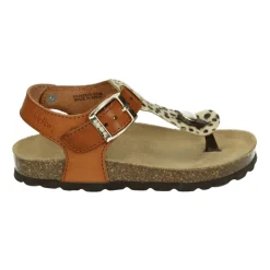 Bruine Sandaal met Rubberen Zool