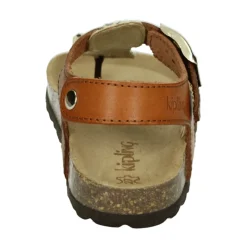 Bruine Sandaal met Rubberen Zool