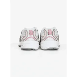 Bungee Wit Zilver Roze Baby Sneakers