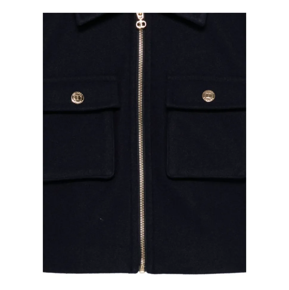 Caban jack van wol met rits