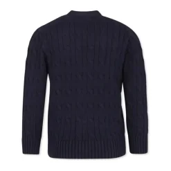 Cable Knit V Neck Cardigan