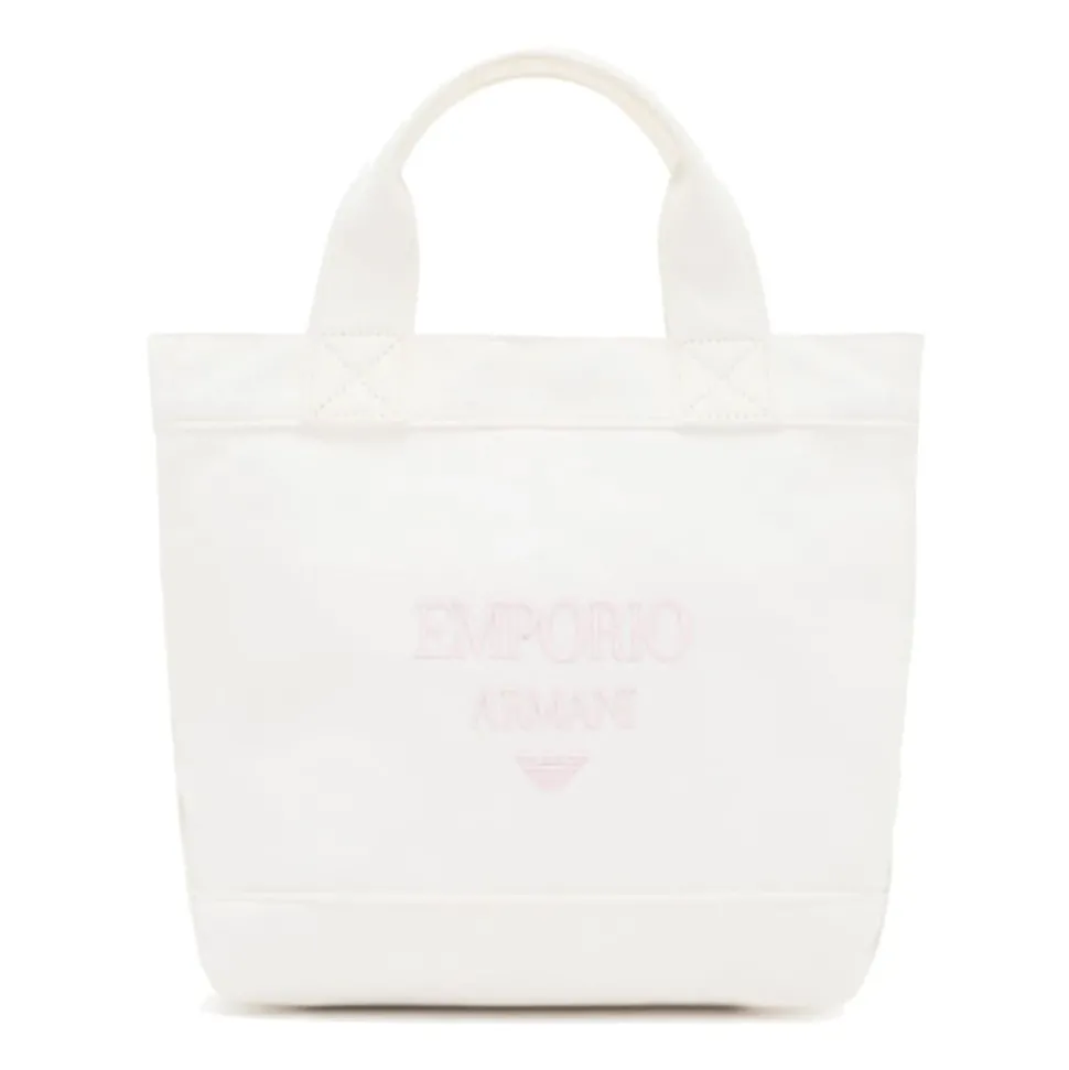 Canvas Shopper Tas met Logo Borduursel