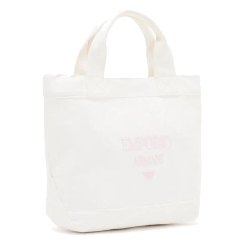 Canvas Shopper Tas met Logo Borduursel