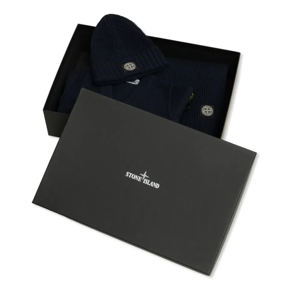 Cardigan, Sjaal en Muts Set