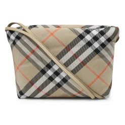 Casual Beige Tas met Vintage Check