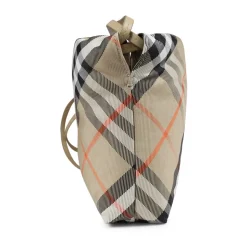 Casual Beige Tas met Vintage Check