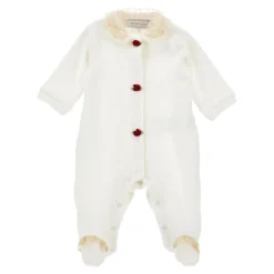 Chenille Babygrow met Kant Ruches