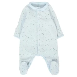 Chenille Jumpsuit met Blauwe Sterren