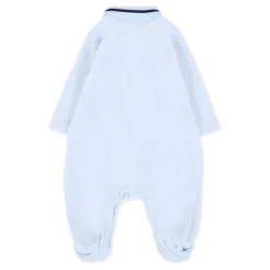 Chenille Rompers in Lichtblauw