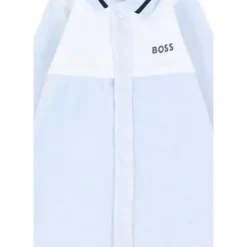 Chenille Rompers in Lichtblauw