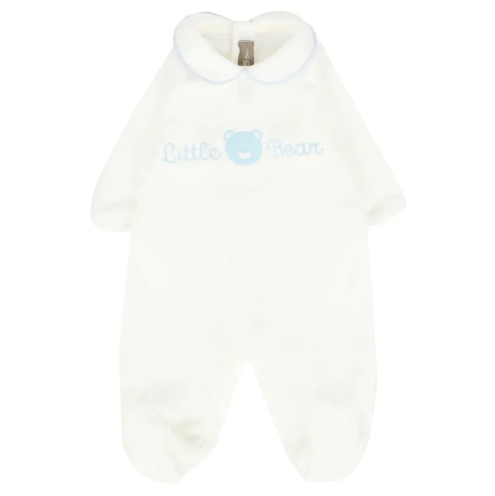 Chenille Rompers met Teddy Bear Borduurwerk