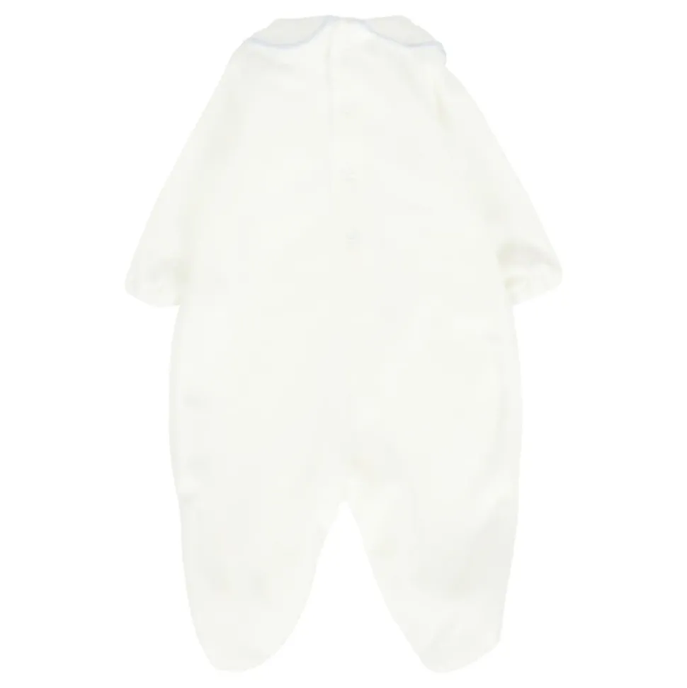 Chenille Rompers met Teddy Bear Borduurwerk