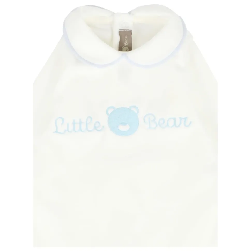 Chenille Rompers met Teddy Bear Borduurwerk