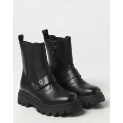 Chunky Sole Leren Enkellaarzen