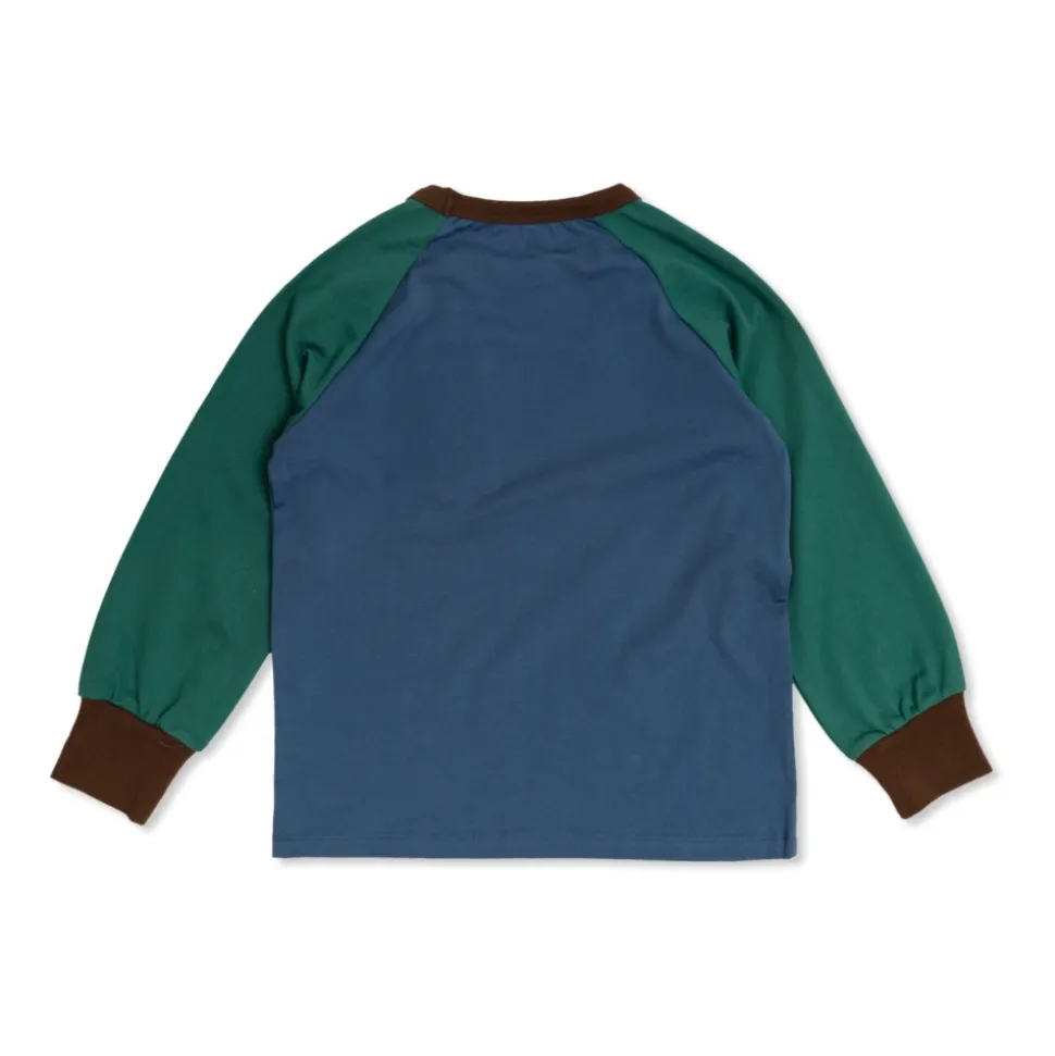 Color Block Raglan Sleeve Tee